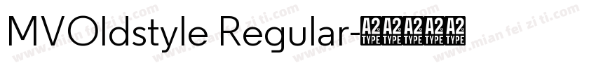 MVOldstyle Regular字体转换